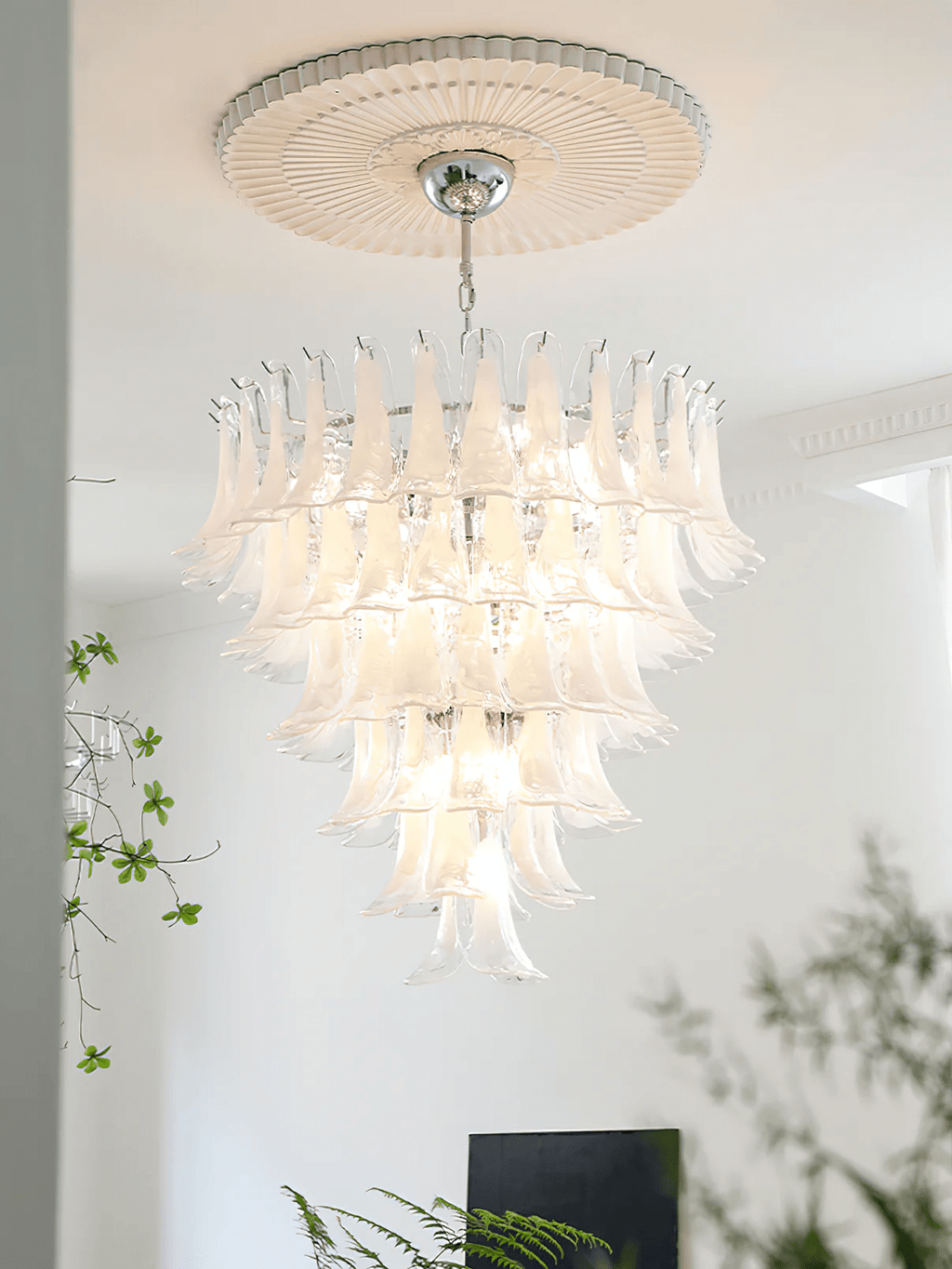 murano-transparent-glass-petals-chandelier-anzaz-Light Red-38