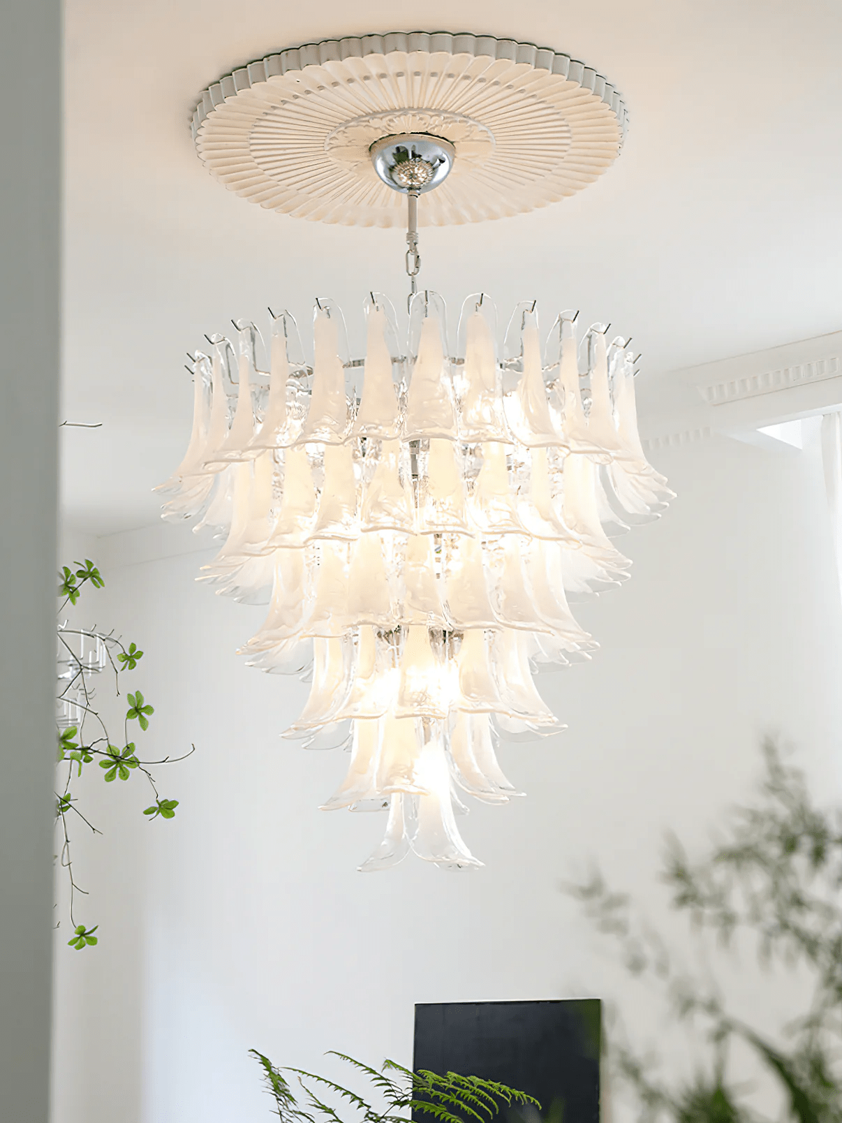 murano-transparent-glass-petals-chandelier-anzaz-Light Red-38