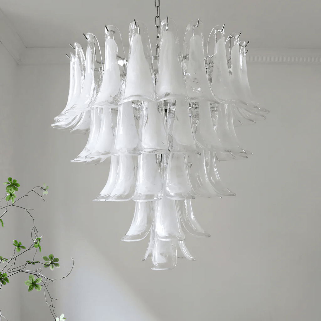 murano-transparent-glass-petals-chandelier-anzaz-Red-40