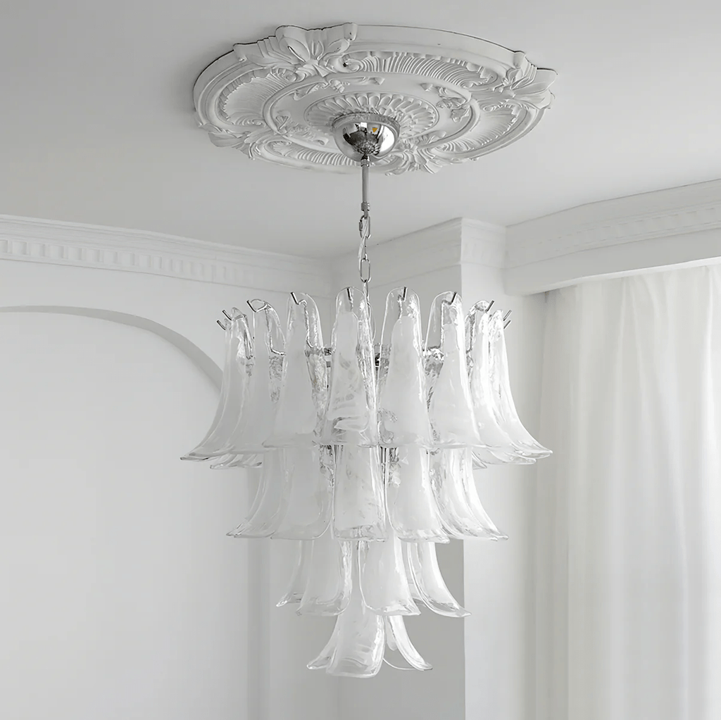 murano-transparent-glass-petals-chandelier-anzaz-Green-42
