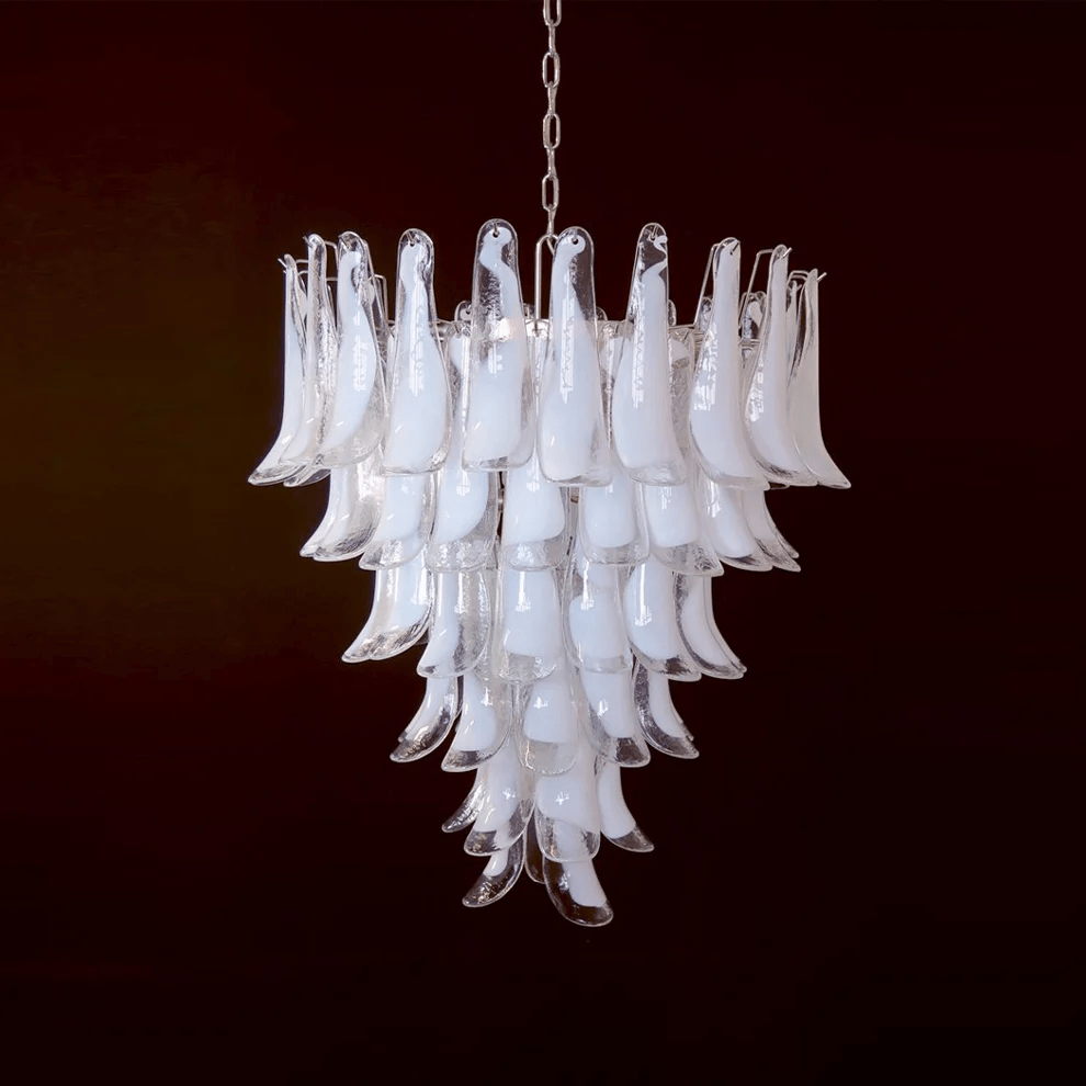 murano-transparent-glass-petals-chandelier-anzaz-White Cloud-43