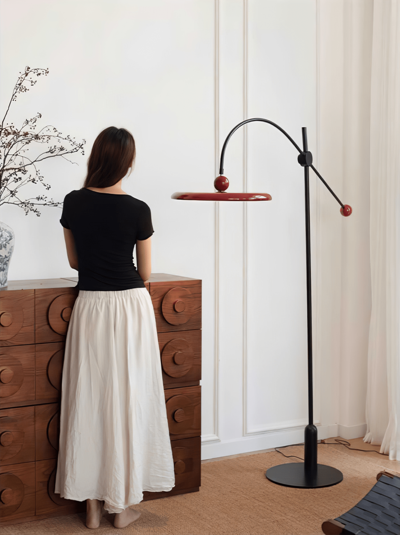 lola-floor-lamp-anzaz-Black & Red (Warm Light)-3