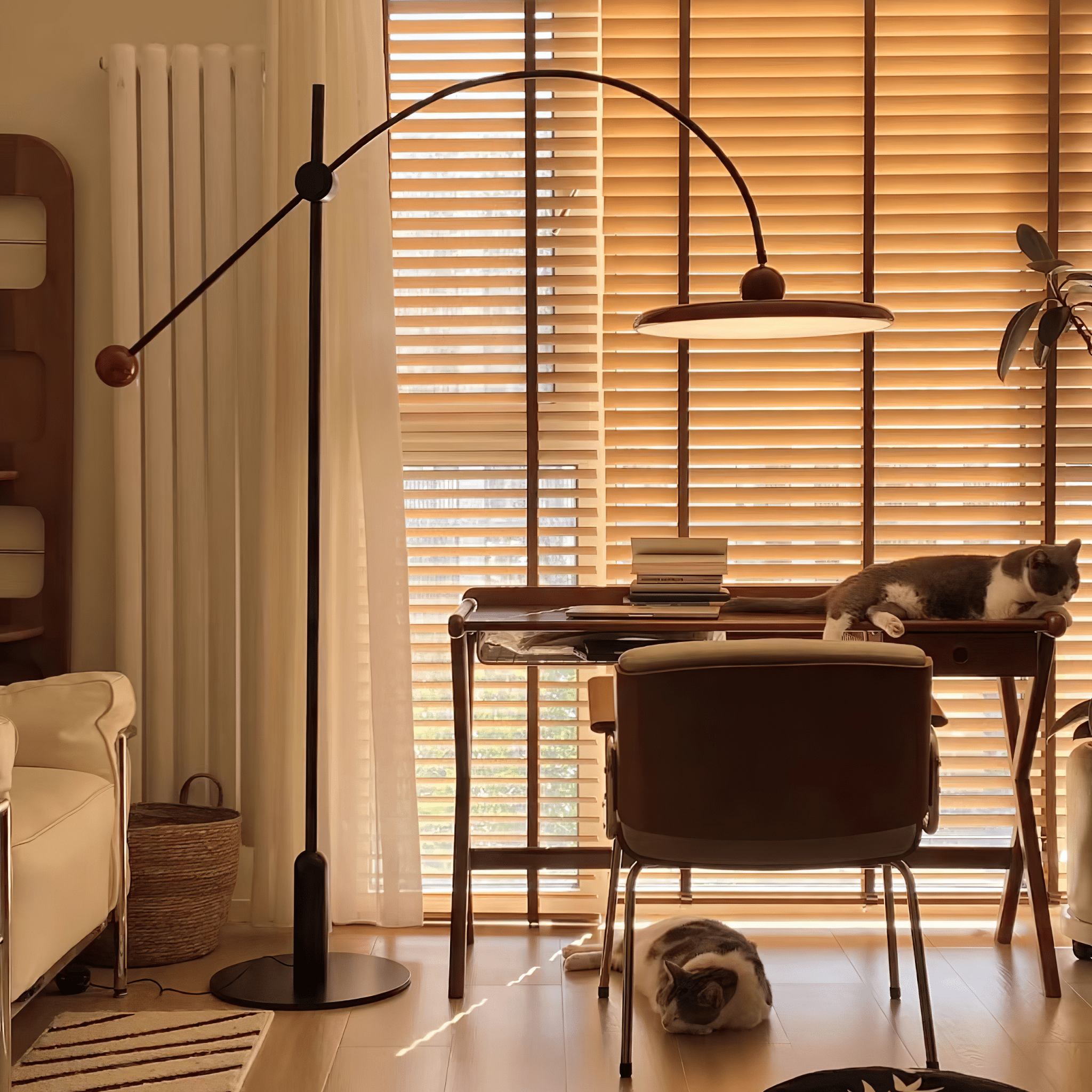 lola-floor-lamp-anzaz-Black & Red (Warm Light)-2