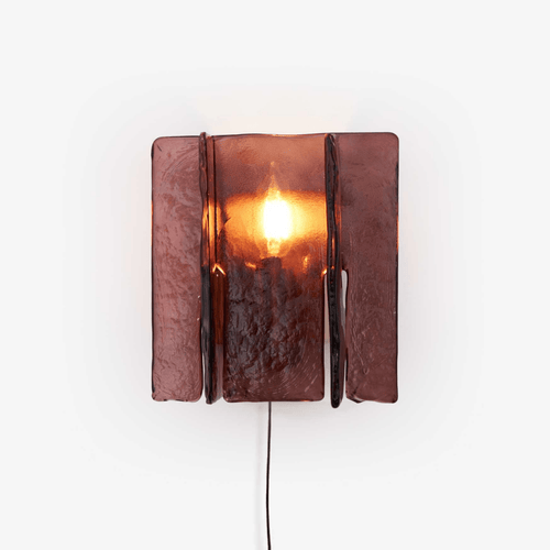 blason-plug-in-wall-light-anzaz-Gold & Wine red-1