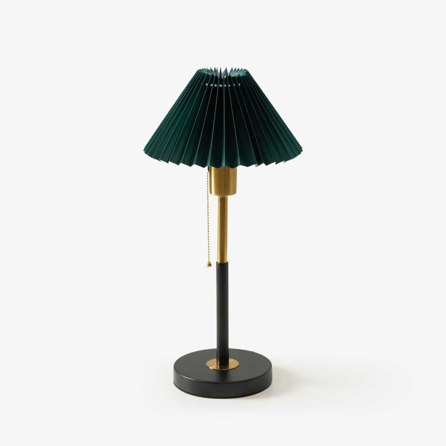 lumi-pleated-table-lamp-anzaz-Black & Gold & Green-1