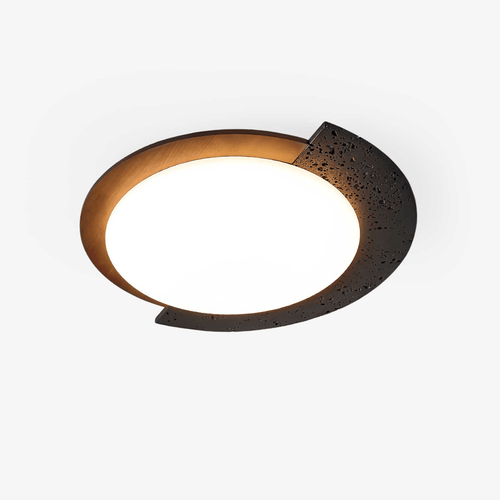 blackhole-stone-ceiling-light-anzaz-Black Travertine & Dark walnut-1