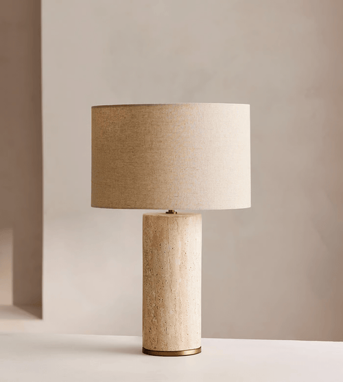aria-stone-table-lamp-anzaz-Yellow Travertine & Beige-2