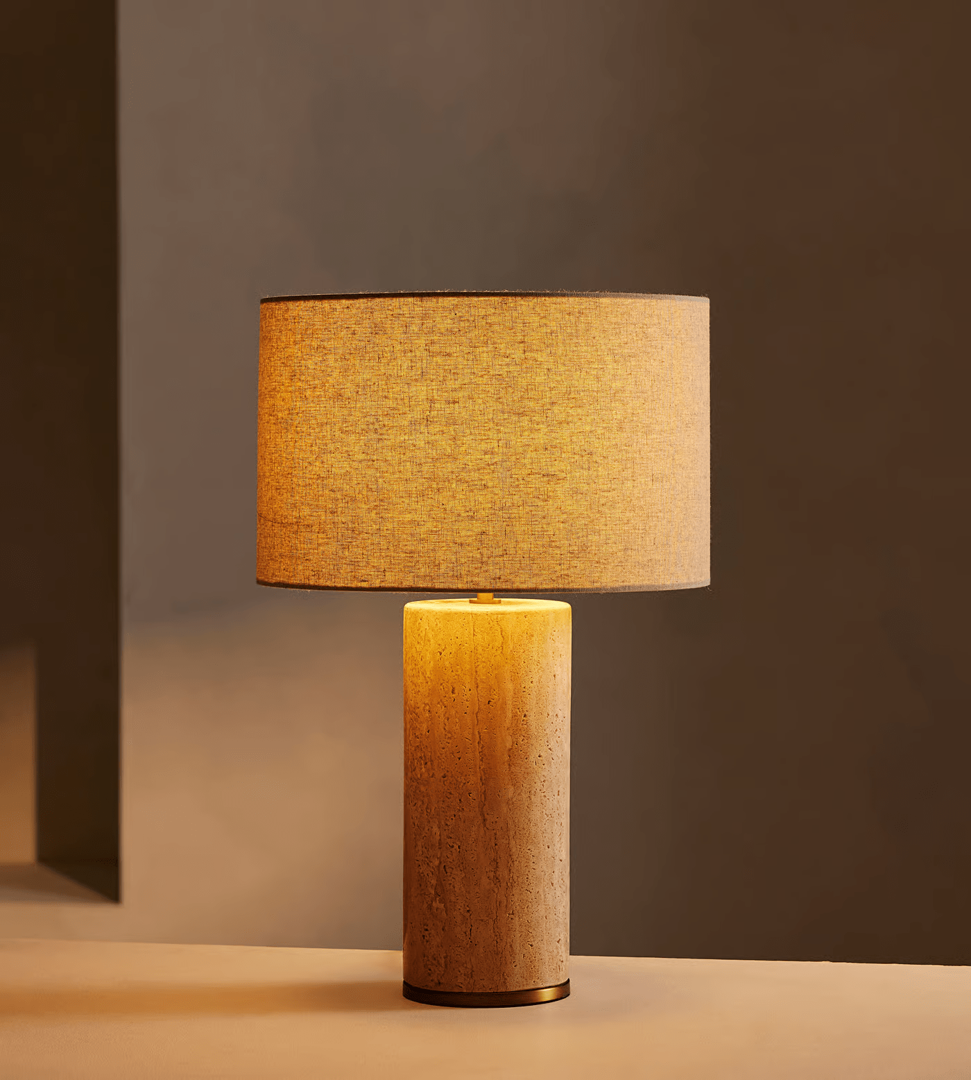 aria-stone-table-lamp-anzaz-Yellow Travertine & Beige-3