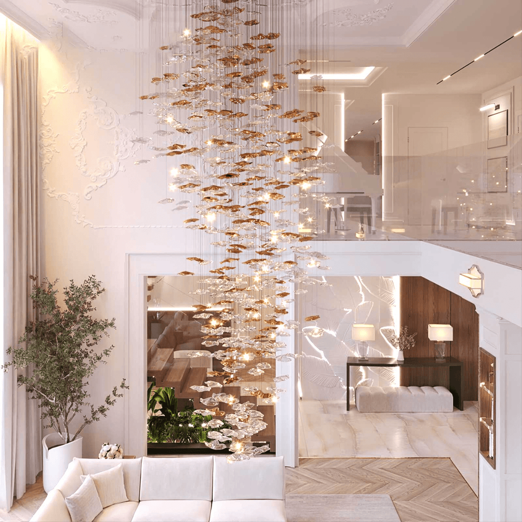 diy-sand-sea-chandelier-anzaz-Clear & Amber-12