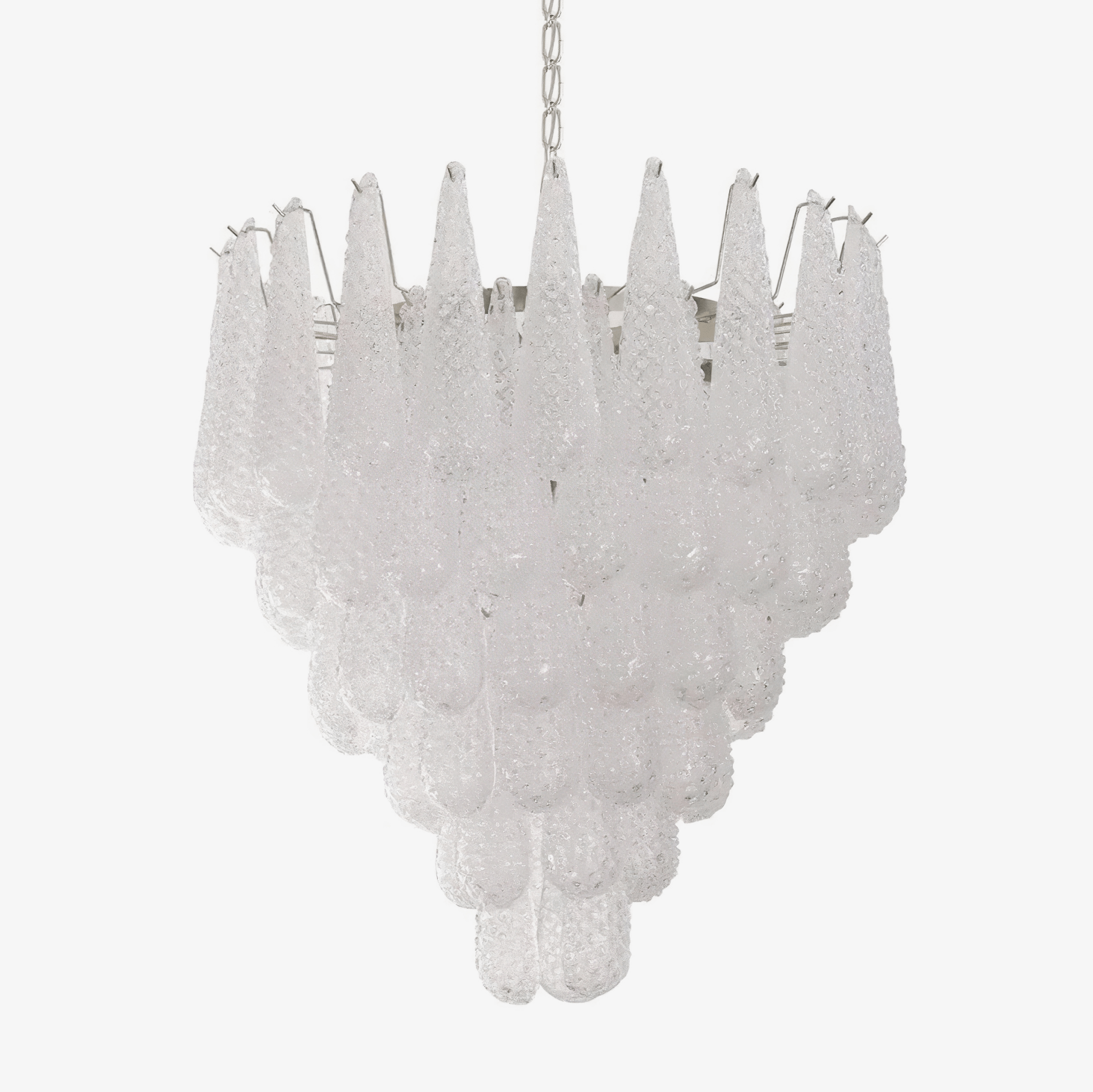 grid-glass-waterfall-chandelier-anzaz-Chrome & White-1