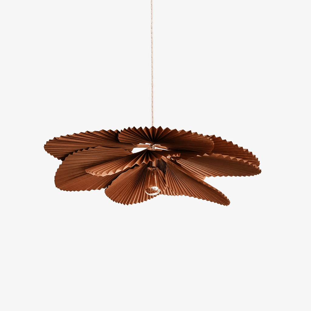 folded-leaf-lotus-chandelier-anzaz-Brown-1