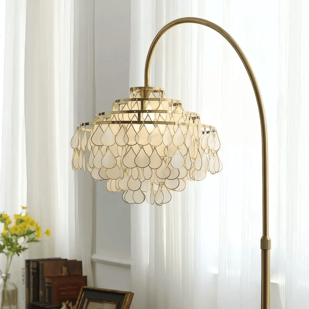 shells-floor-lamp-anzaz-White & Gold-4
