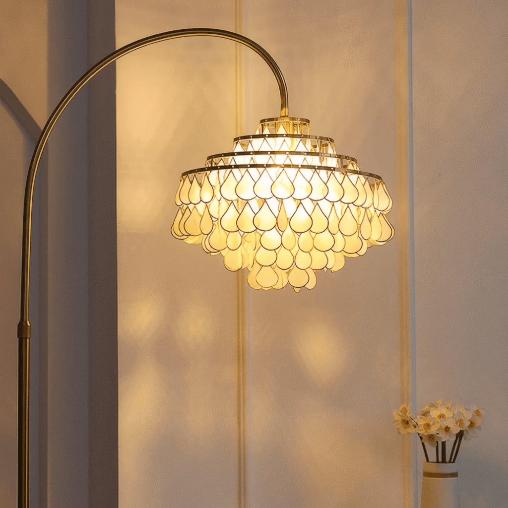 shells-floor-lamp-anzaz-White & Gold-5