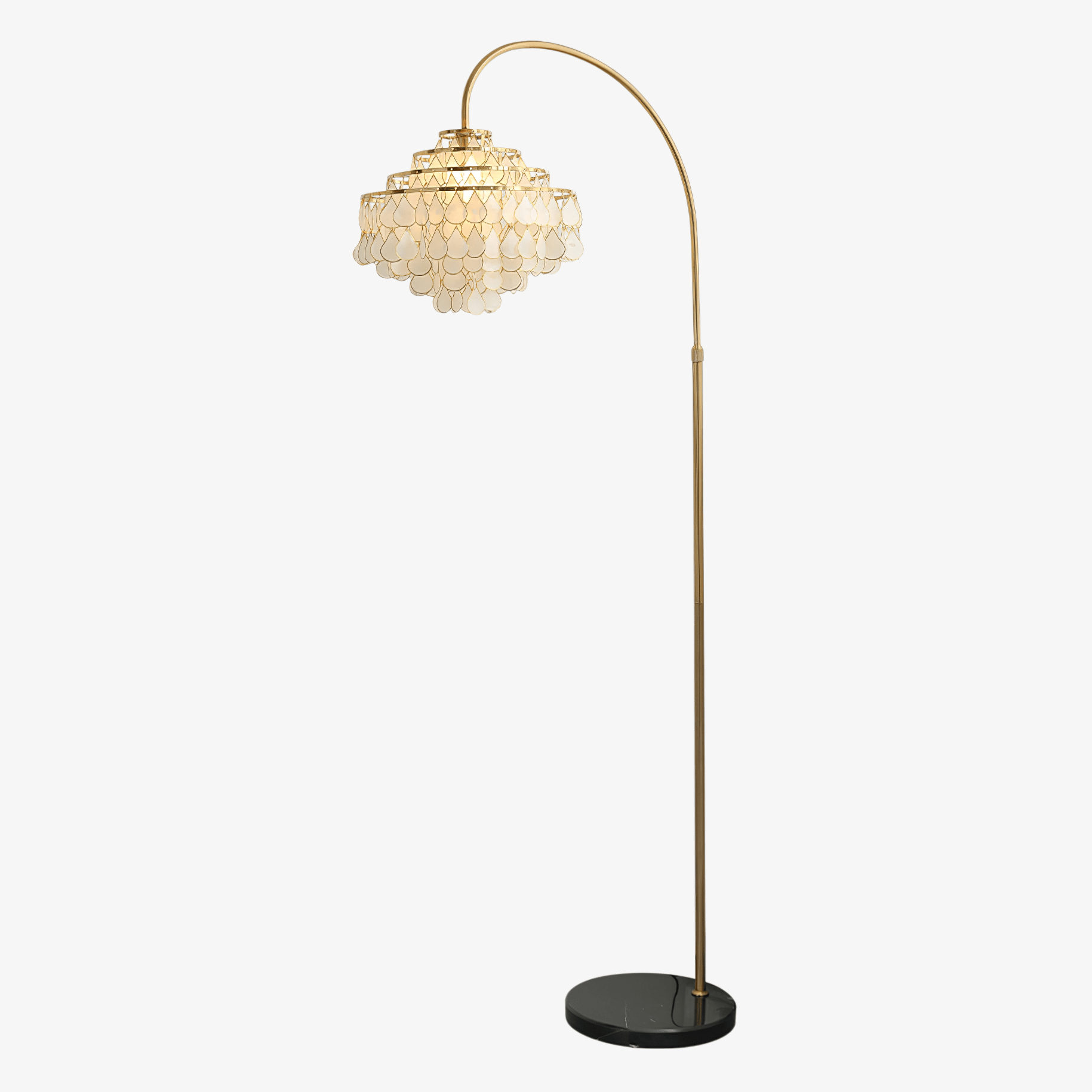 shells-floor-lamp-anzaz-White & Gold-1