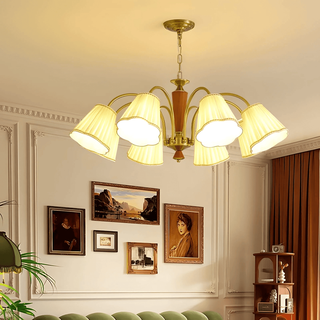 bellora-bloom-chandelier-anzaz-Gold & Walnut Wood & White-2