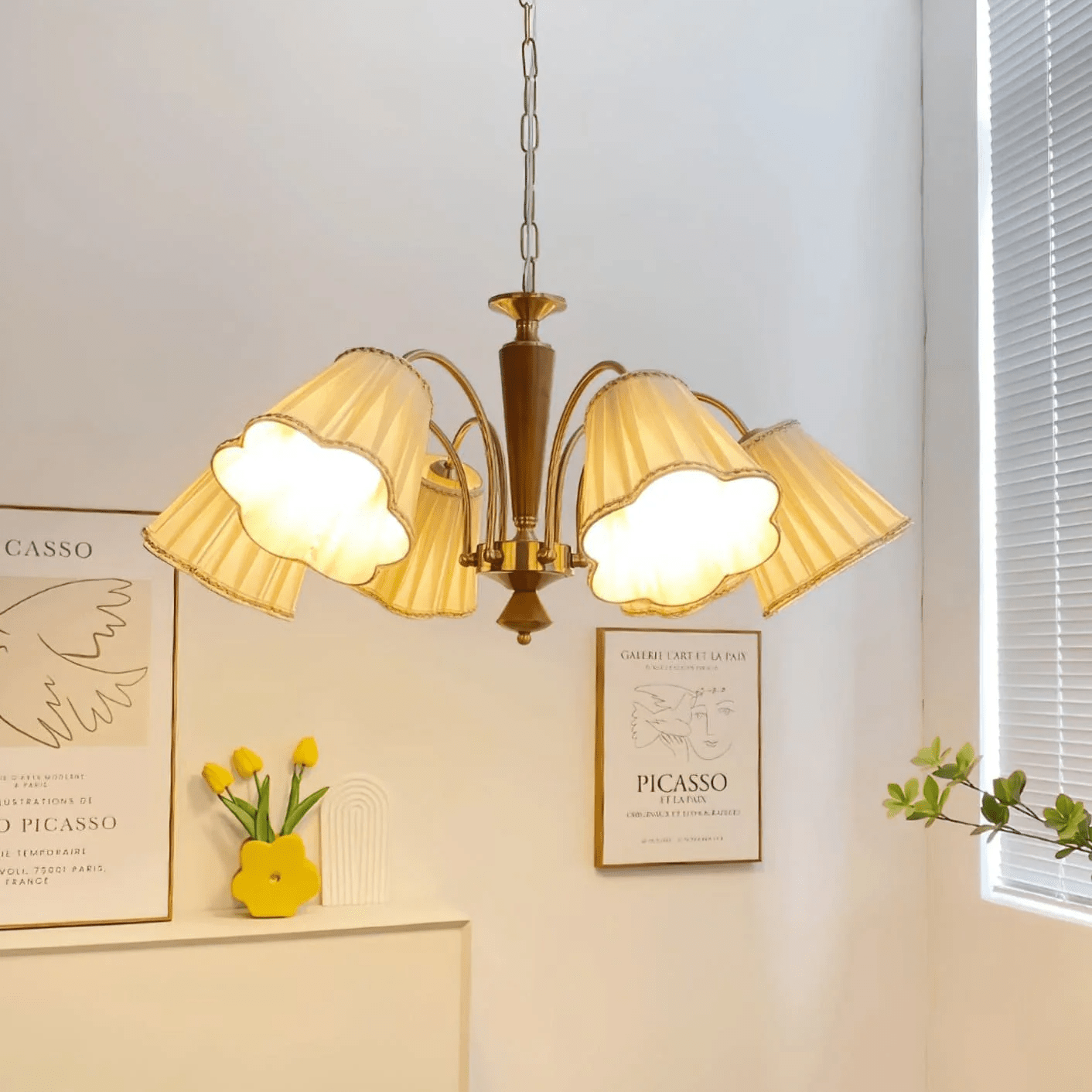 bellora-bloom-chandelier-anzaz-Gold & Walnut Wood & White-3