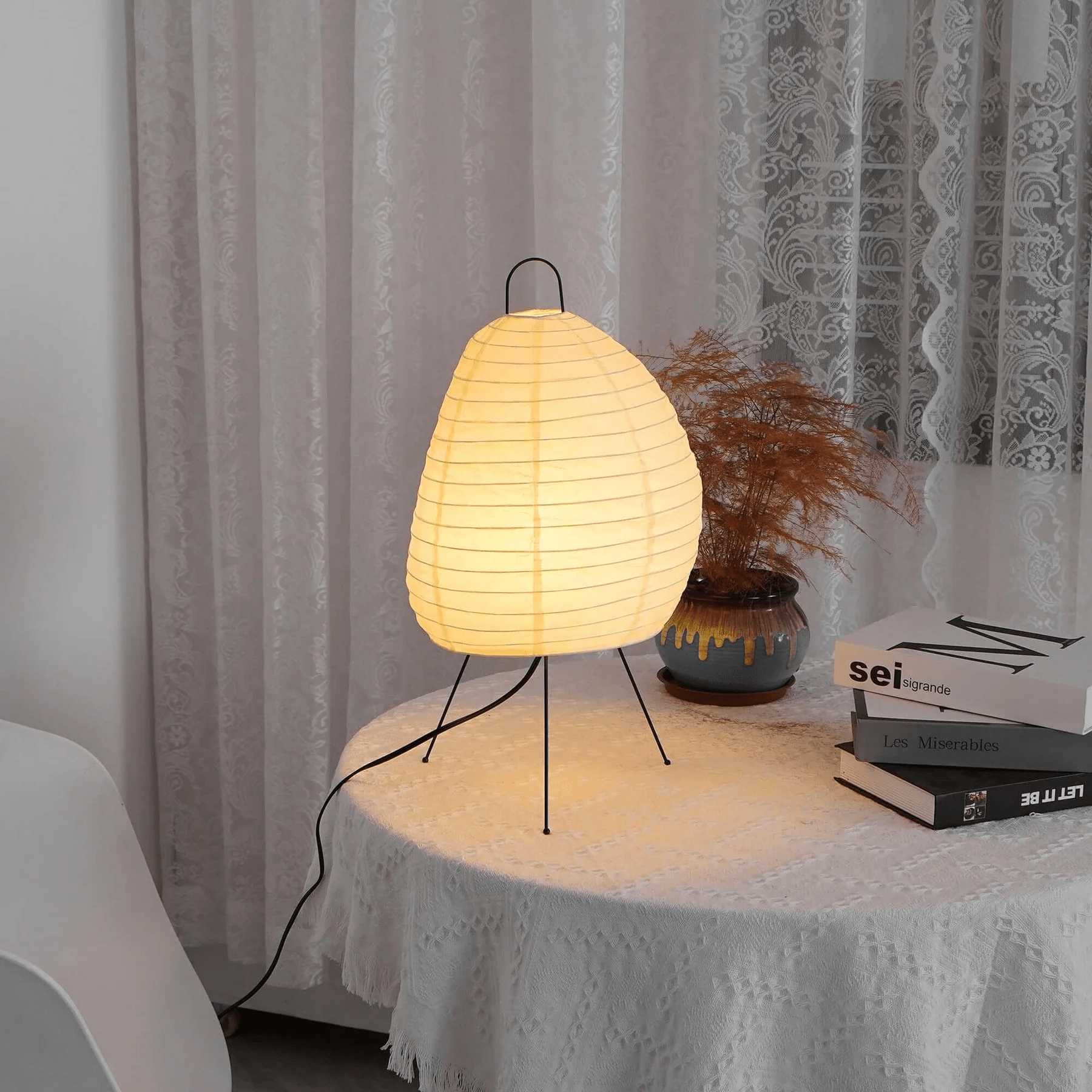 komi-paper-table-lamp-anzaz-Black & White-3