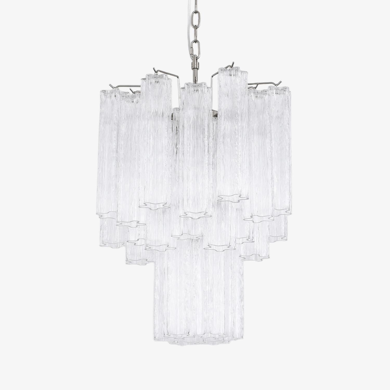 giselle-murano-glass-chandelier-anzaz-Clear Glass & Nickel-1