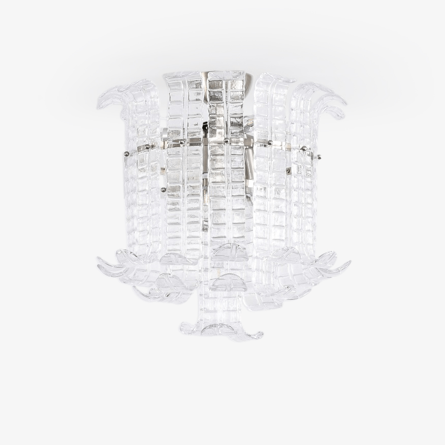 calista-murano-glass-ceiling-lamp-anzaz-Chrome & Clear-1