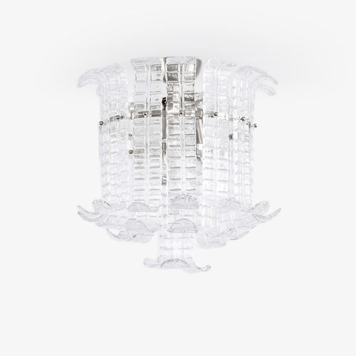 calista-murano-glass-ceiling-lamp-anzaz-Chrome & Clear-1