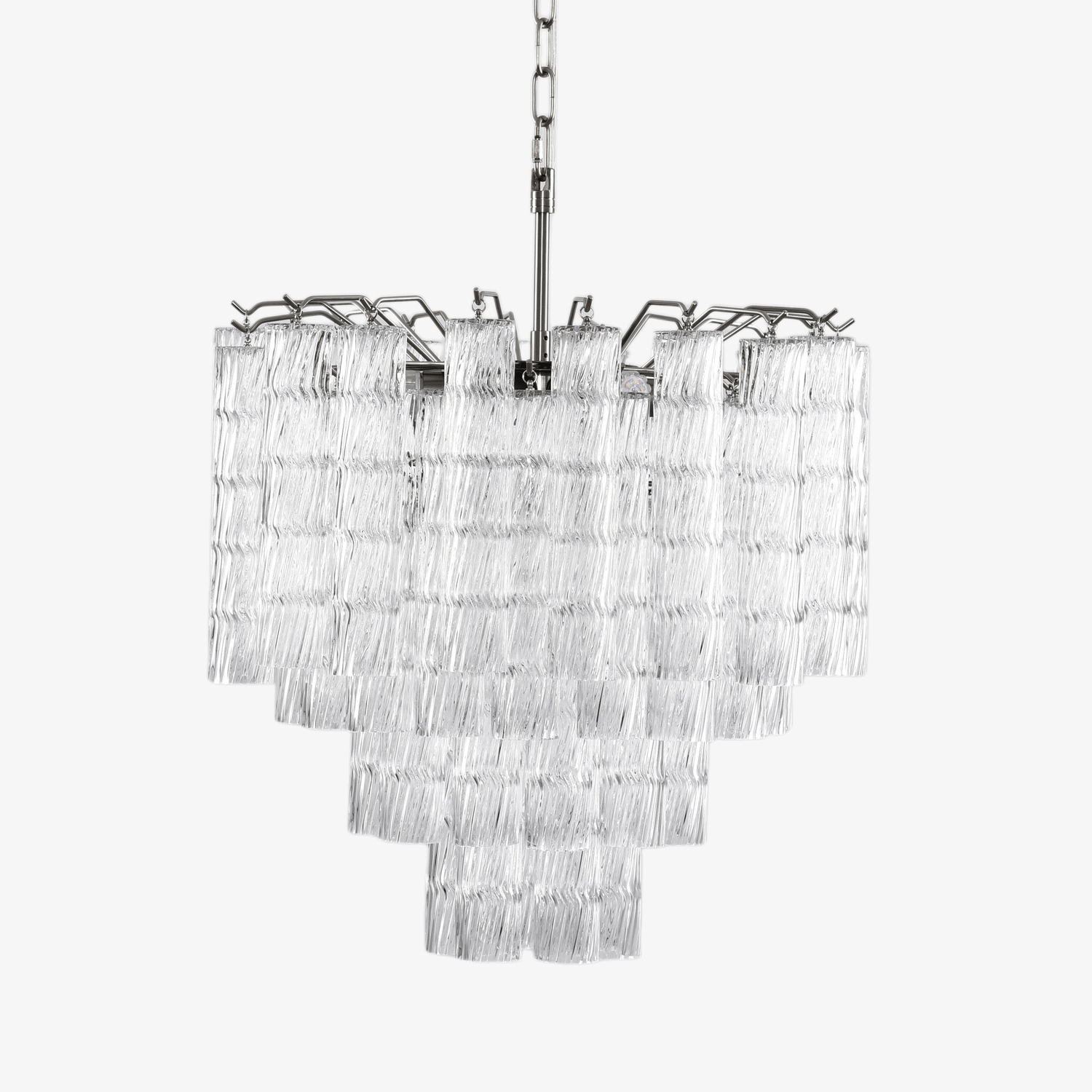 vetrina-murano-glass-chandelier-anzaz-Clear & Nickel-1