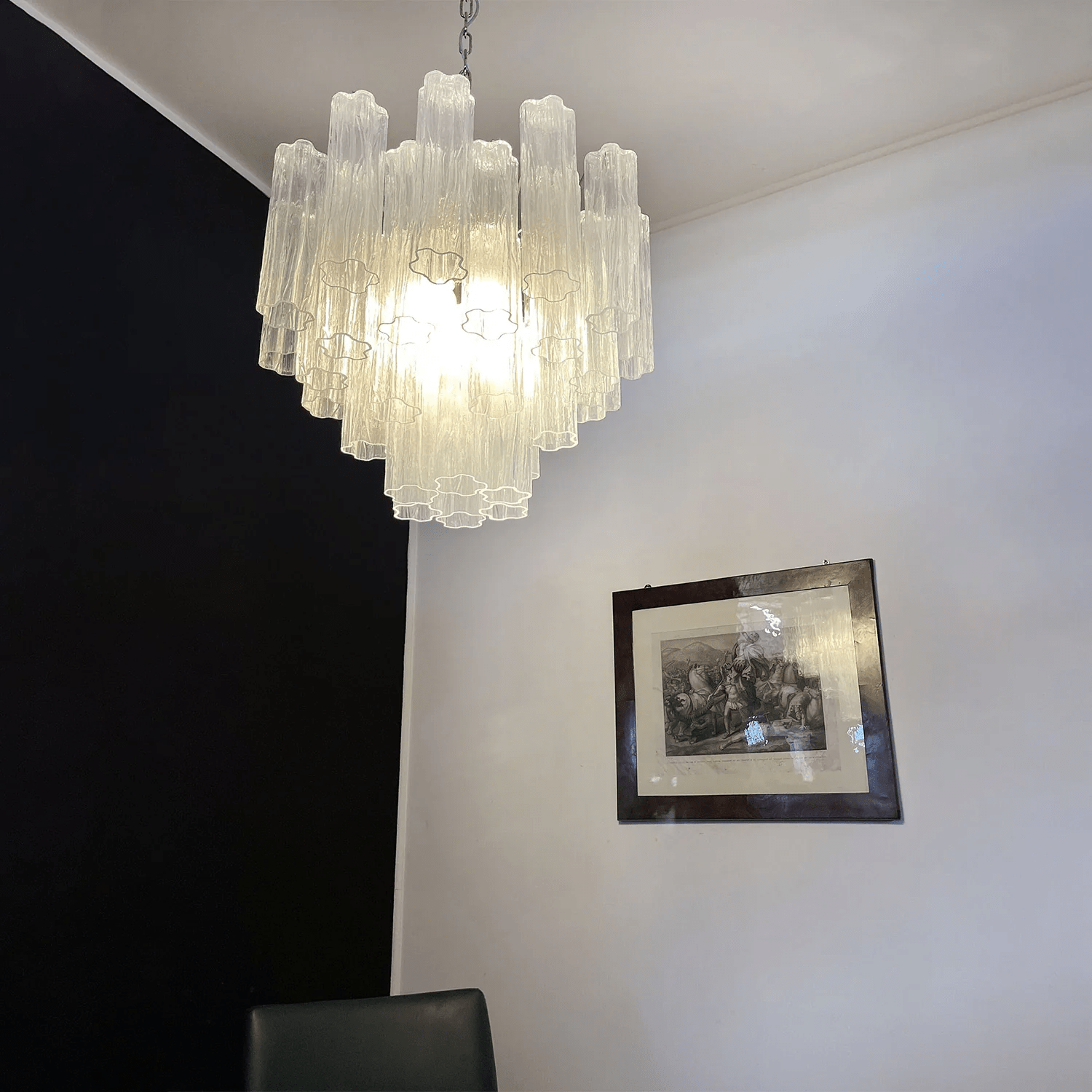 murano-tubes-chandelier-anzaz-Clear & Blue-9