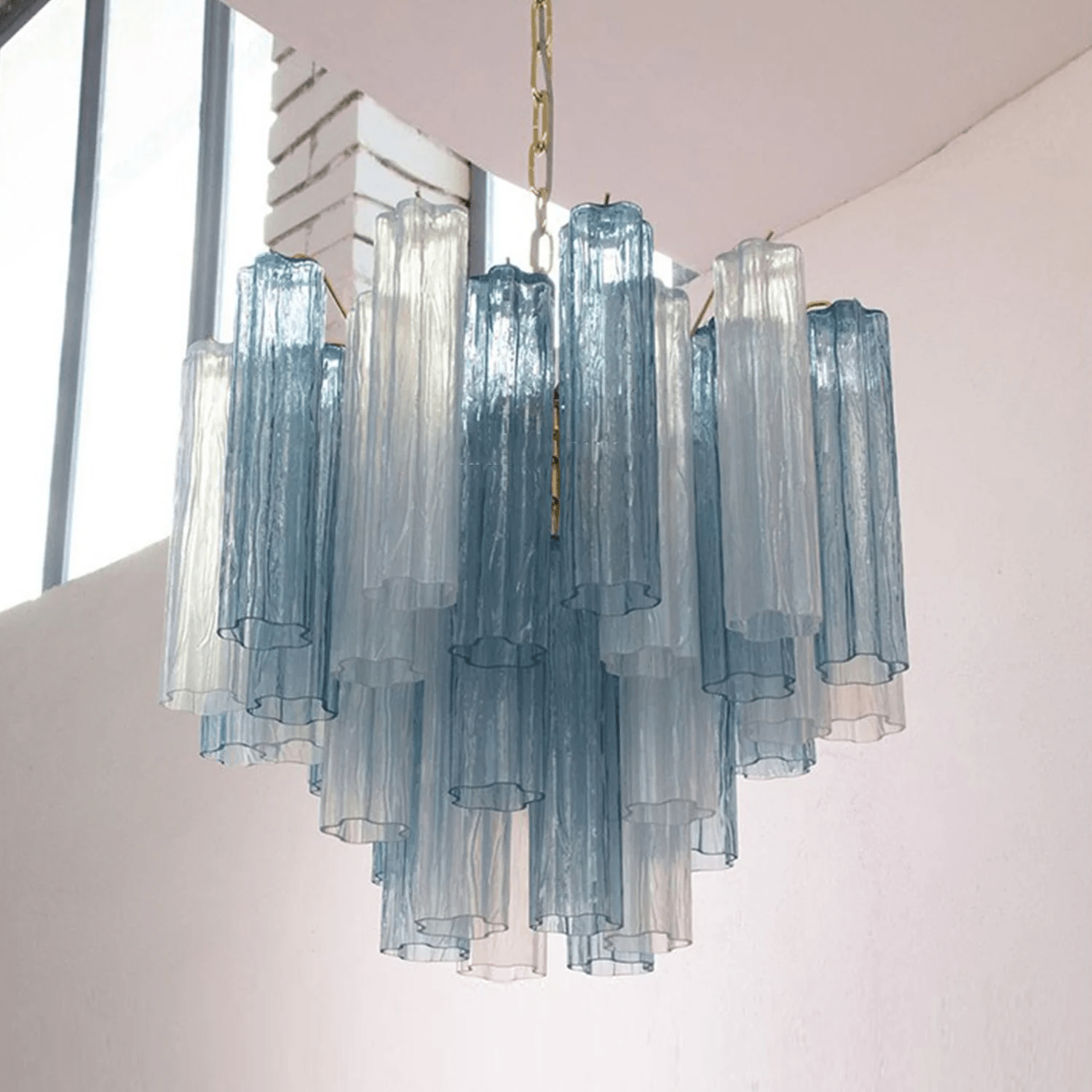 murano-tubes-chandelier-anzaz-Amber & Clear-15