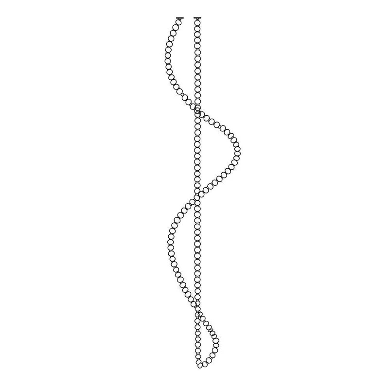 pearl-necklace-balls-chandelier-anzaz-Gold & White-39