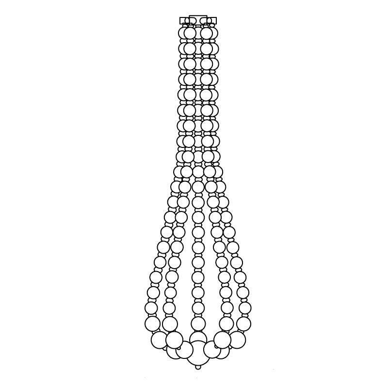 pearl-necklace-balls-chandelier-anzaz-Gold & White-40