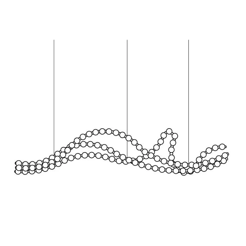 pearl-necklace-balls-chandelier-anzaz-Gold & White-44
