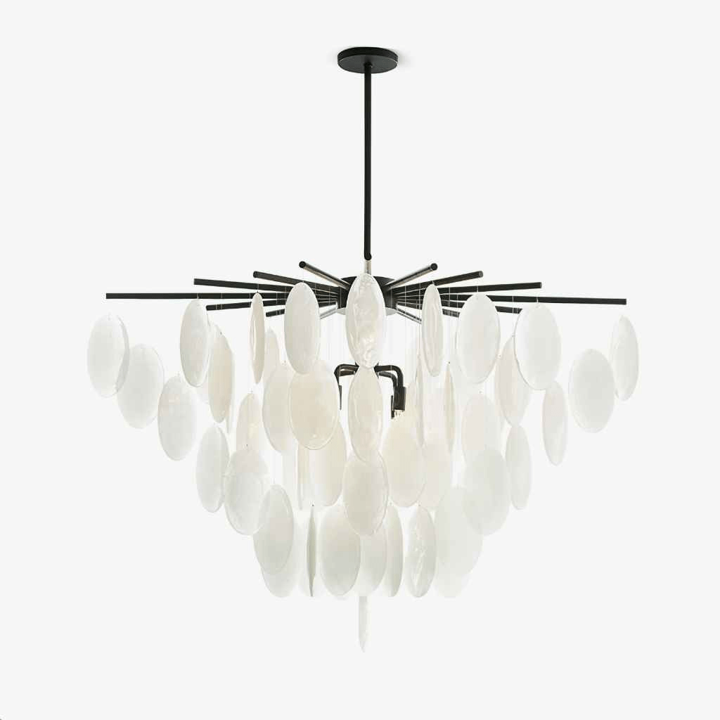 cascading-selenite-disc-chandelier-anzaz-White & Black-1