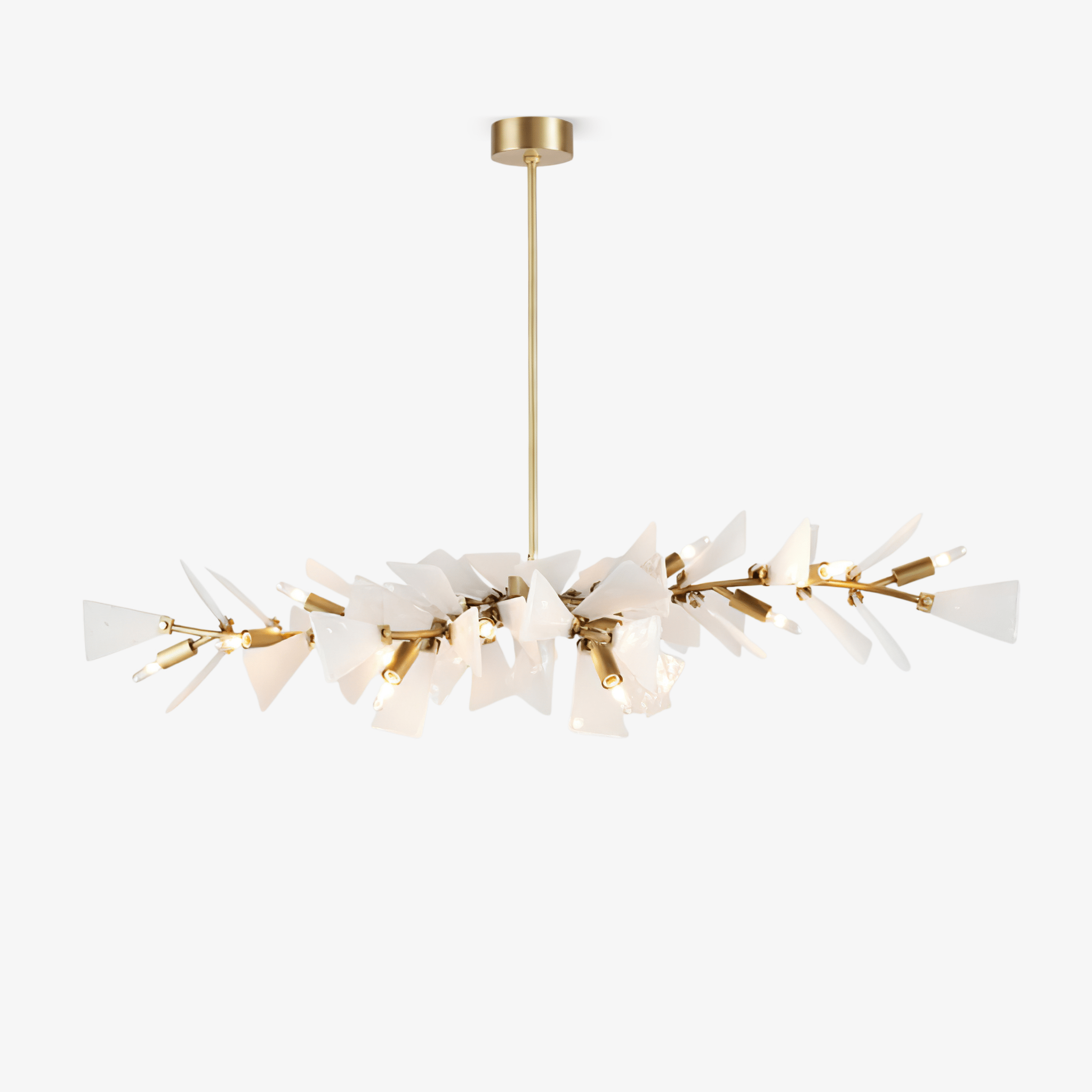 valkyrie-sculptural-shard-chandelier-anzaz-Gold & White-1