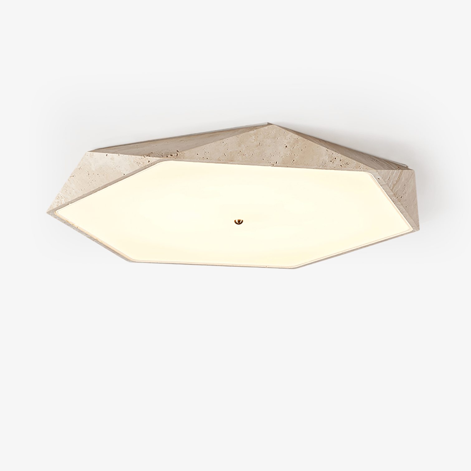 lunarc-stone-ceiling-lamp-anzaz-Yellow Travertine & White-1