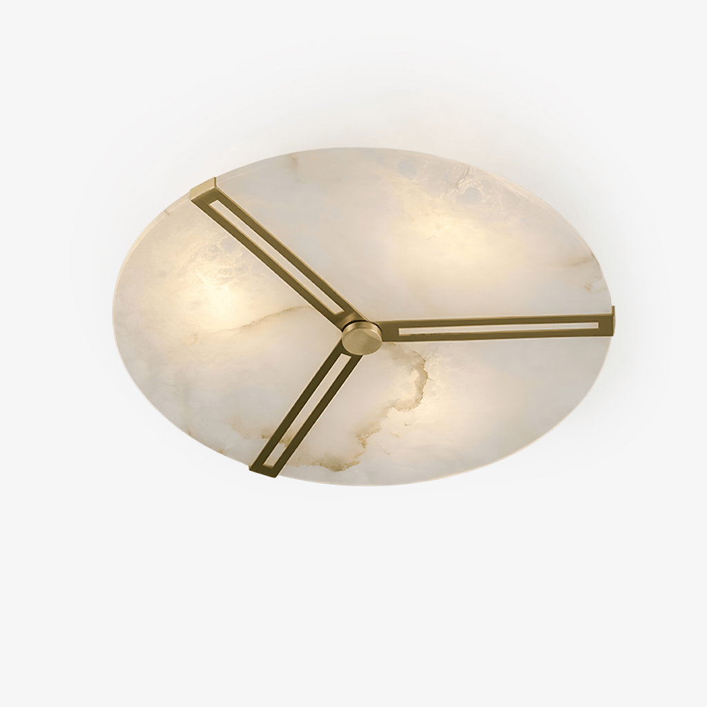 clocks-alabaster-ceiling-light-anzaz-Gold & White-1