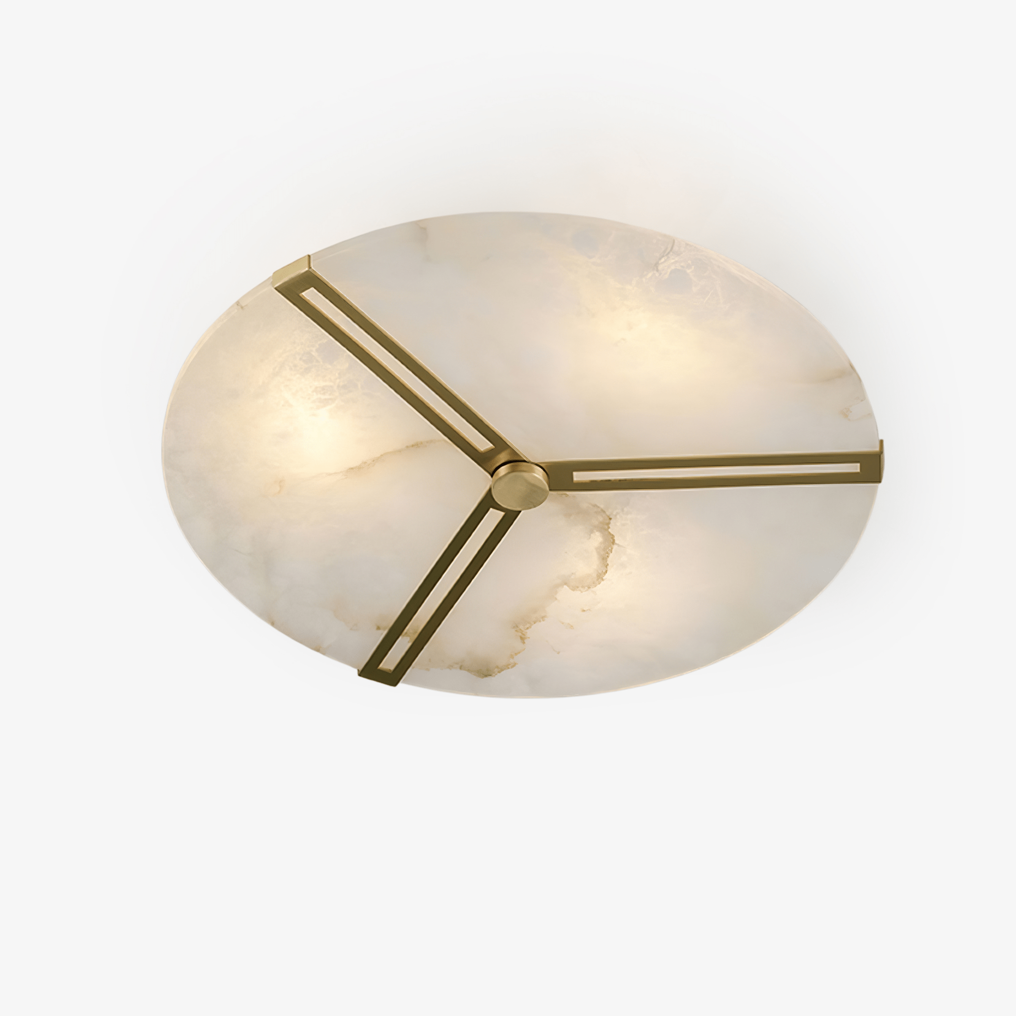 clocks-alabaster-ceiling-light-anzaz-Gold & White-1