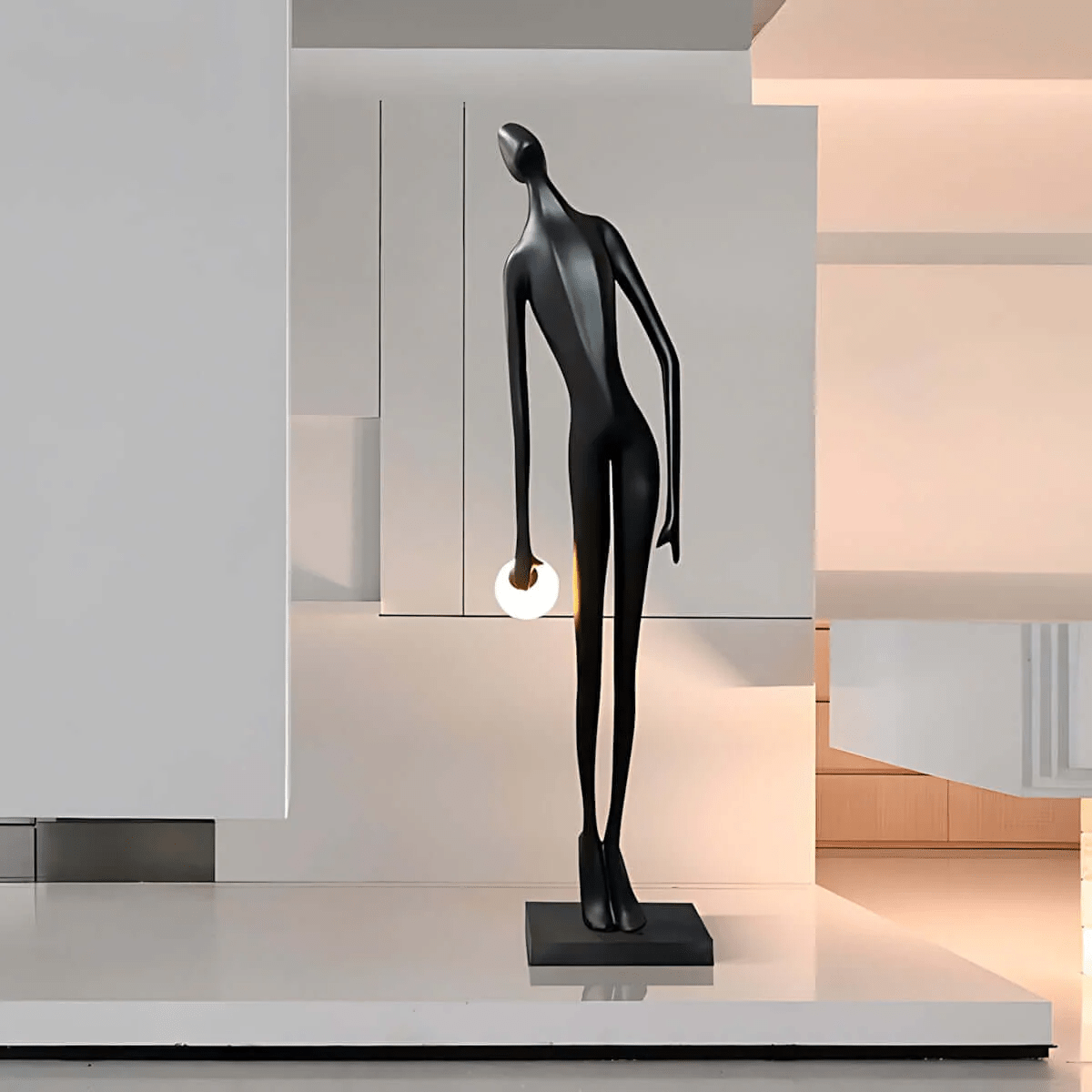 noir-muse-sculpture-floor-lamp-anzaz-Black & White-2