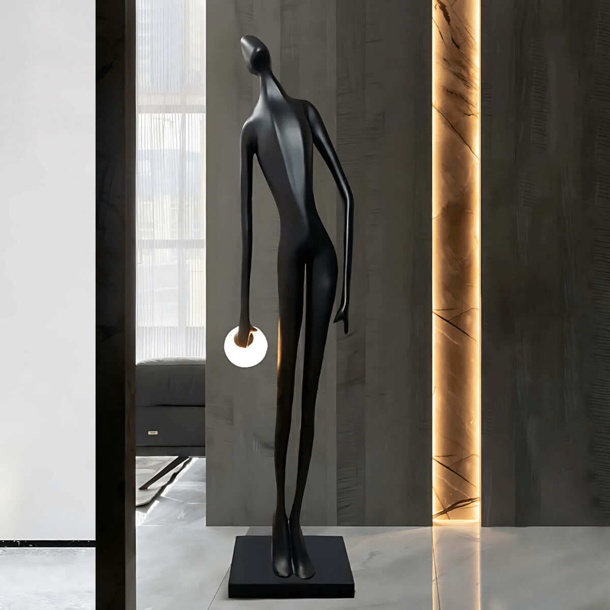 noir-muse-sculpture-floor-lamp-anzaz-Black & White-3