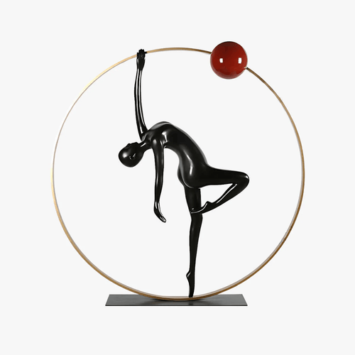 balance-sculpture-floor-ornaments-anzaz-Black & Red-1