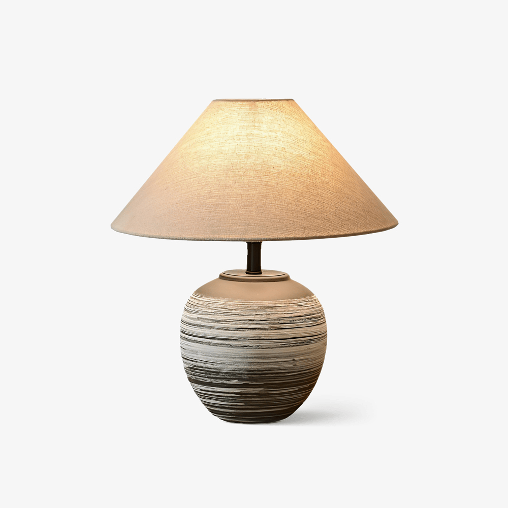 strata-ceramic-table-lamp-anzaz-Black & Beige-1