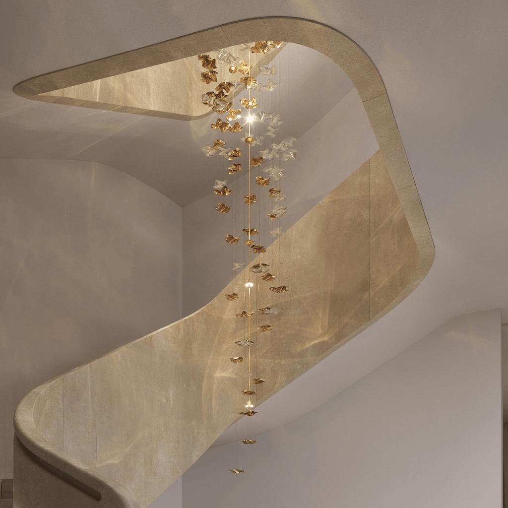 sand-sea-stair-chandelier-anzaz-Clear & Gold-2