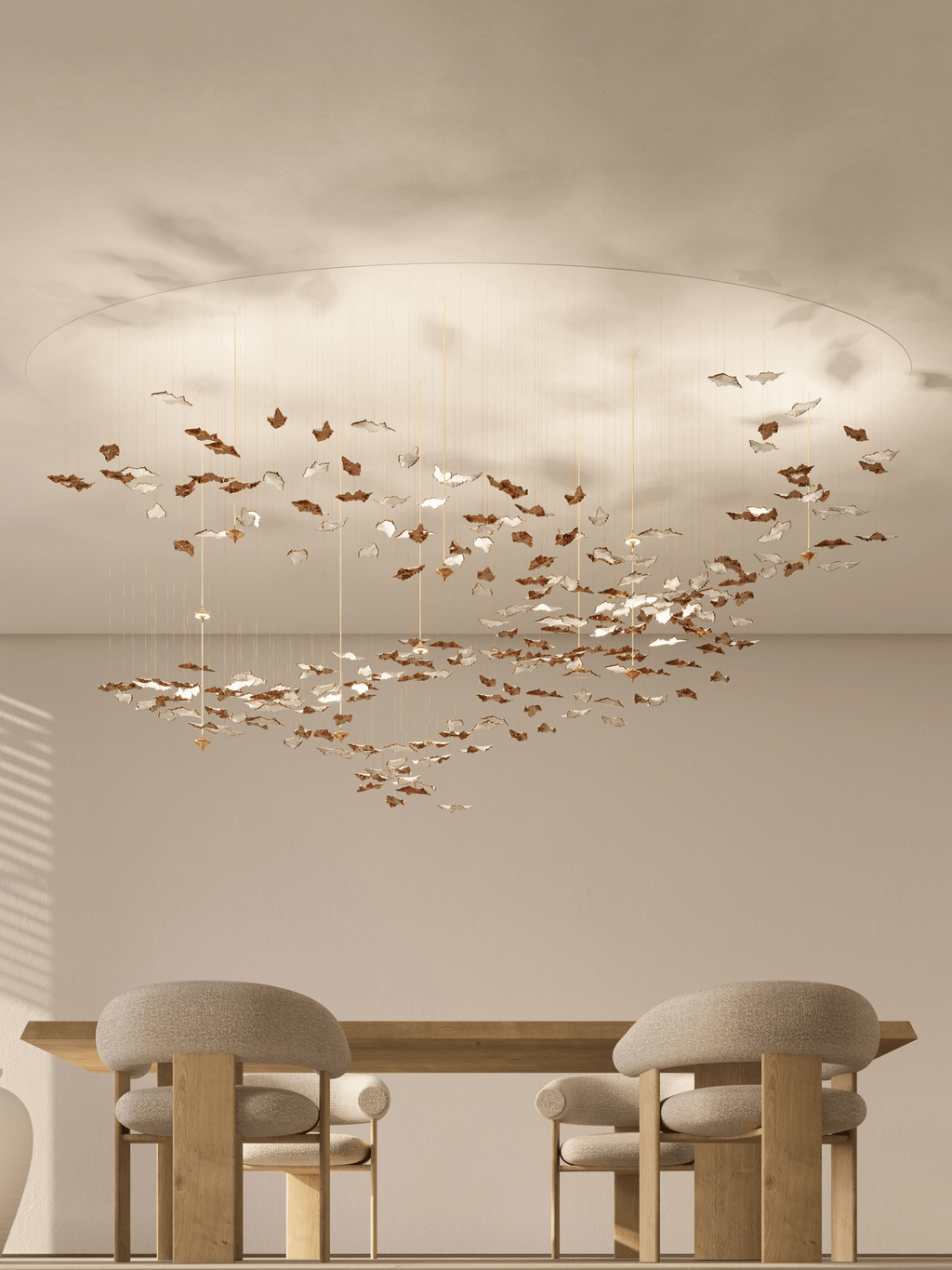 leaf-twisted-sculptural-chandelier-anzaz-No Ceiling Plate-2