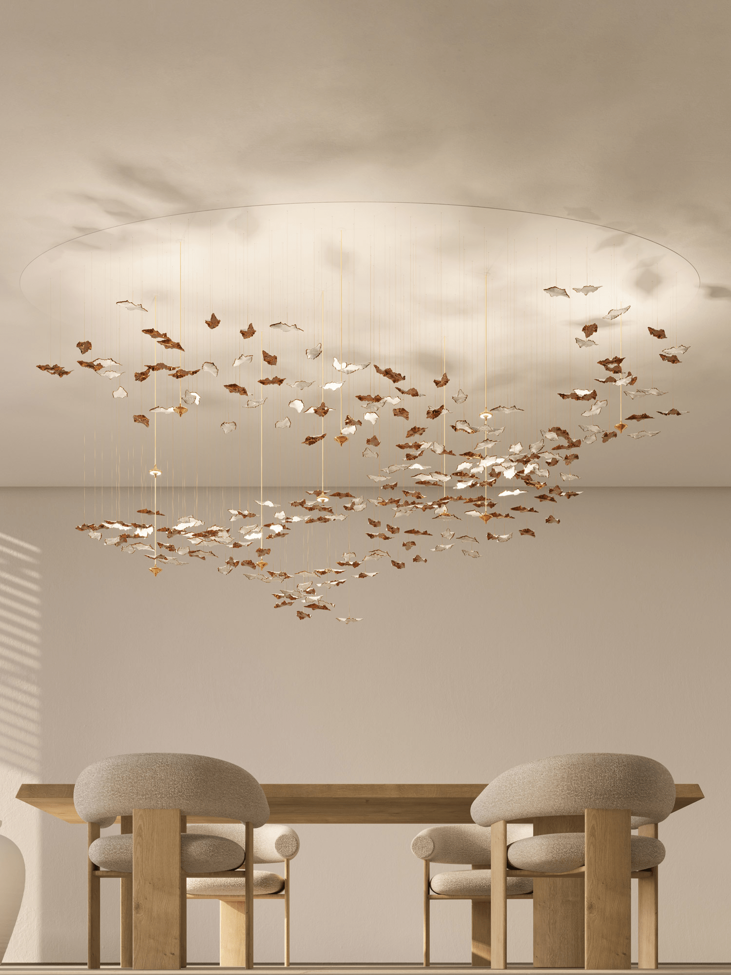 leaf-twisted-sculptural-chandelier-anzaz-No Ceiling Plate-2