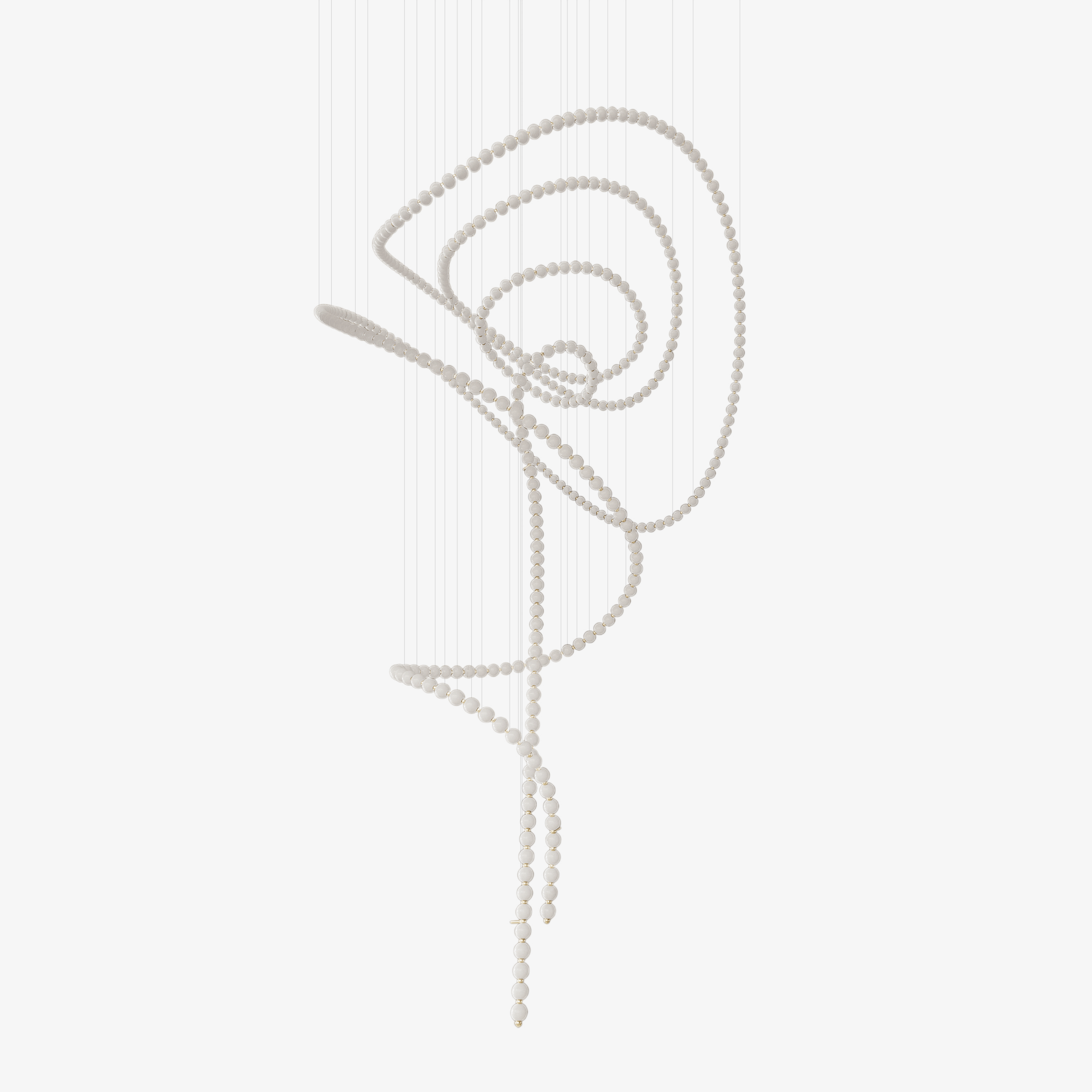 pearl-drop-chandelier-anzaz-Gold & White-1