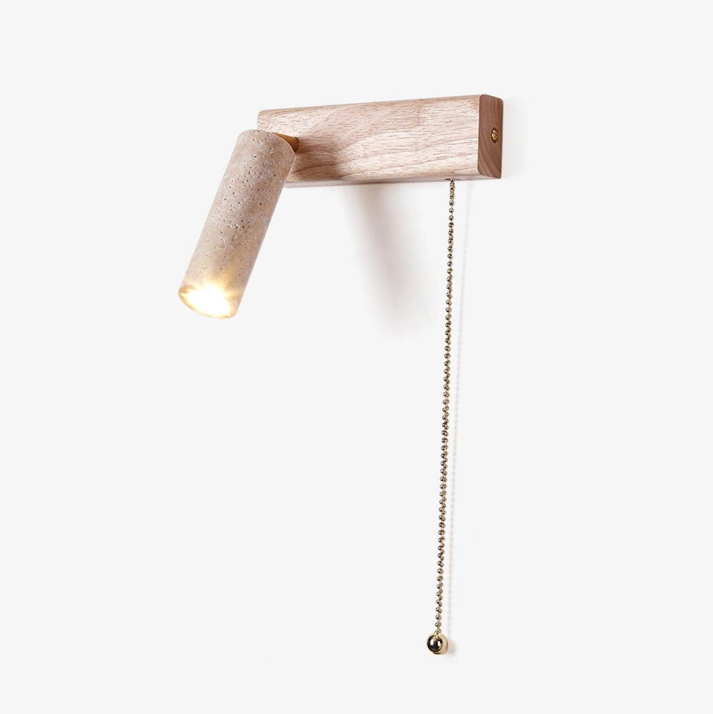 terra-beam-pull-wall-light-anzaz-Walnut Wood & Yellow Travertine-1