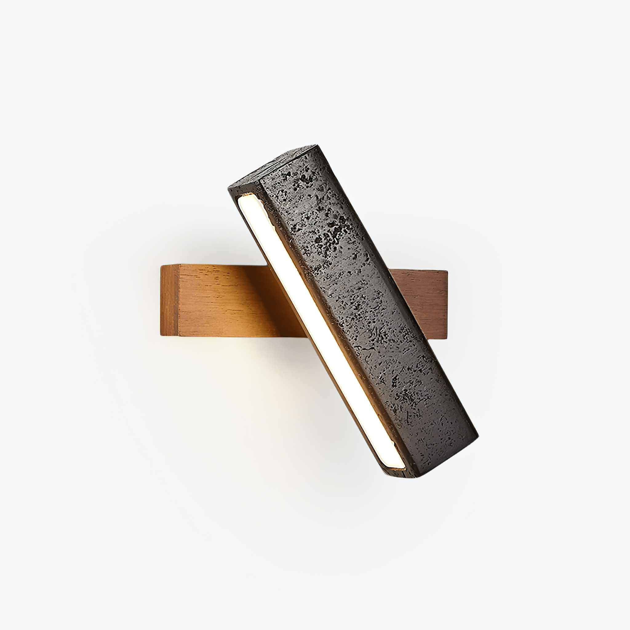 elias-wall-sconce-anzaz-Walnut Wood & Black Travertine-1