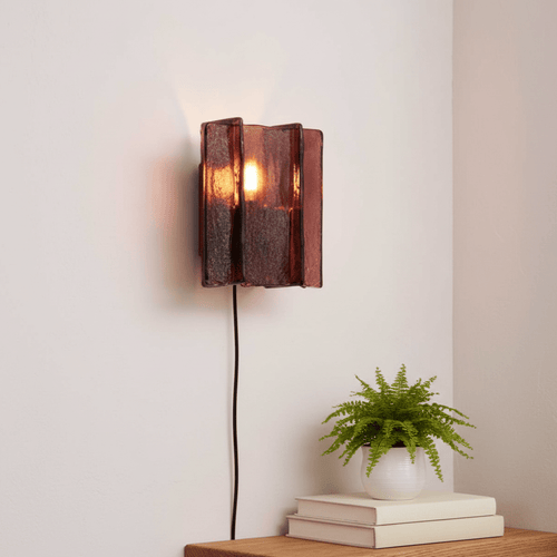 blason-plug-in-wall-light-anzaz-Gold & Wine red-2