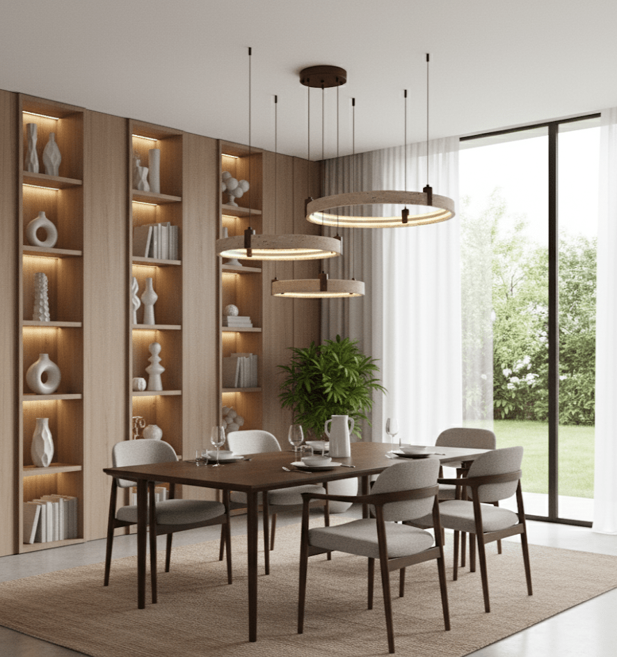 celestial-orbit-travertine-chandelier-anzaz-Yellow Travertine & Walnut Wood-4