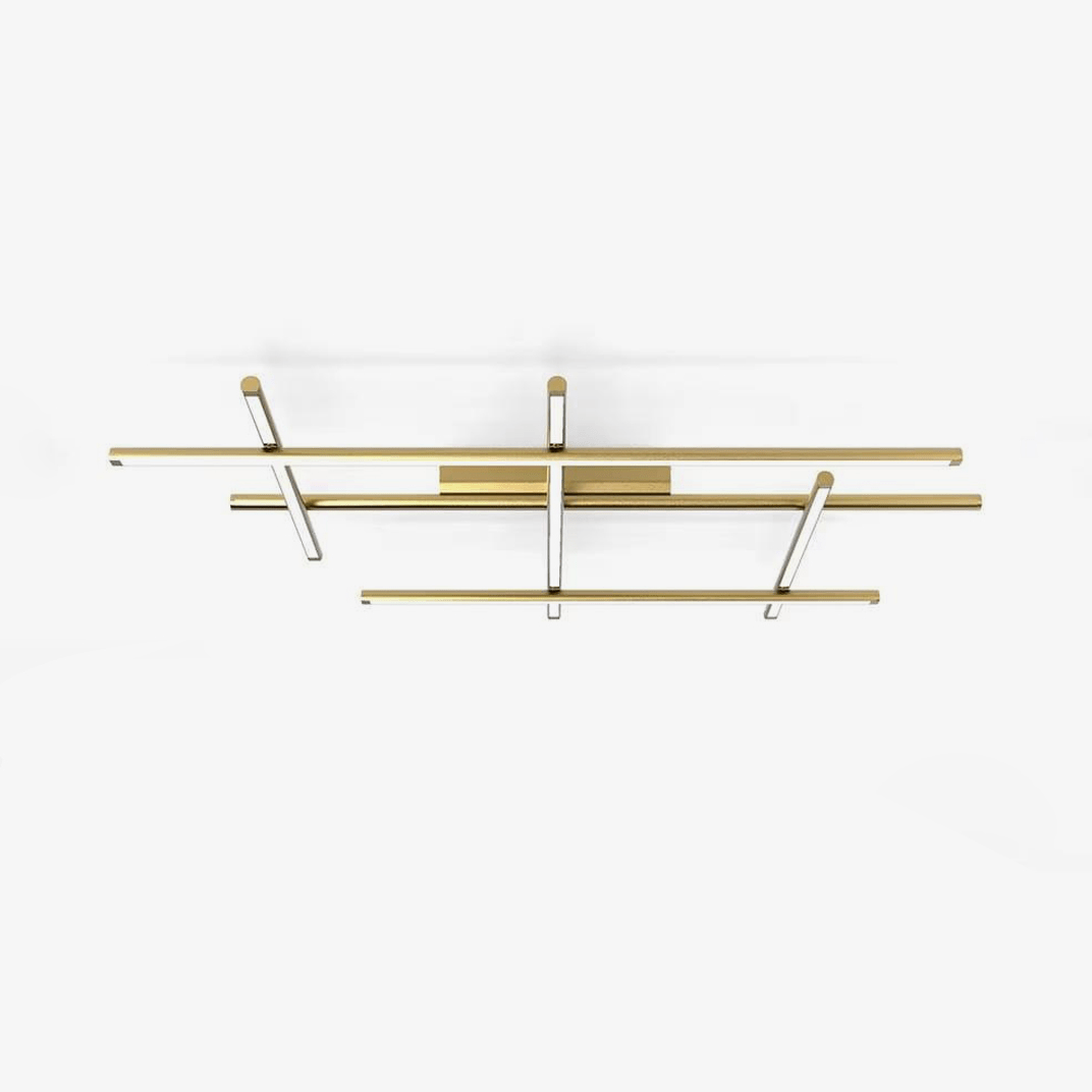 geometric-linear-ceiling-lamp-anzaz-Gold & White-1