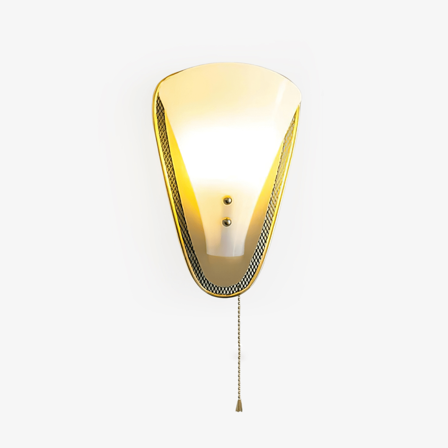 triangular-wall-lamp-anzaz-Gold & White-1