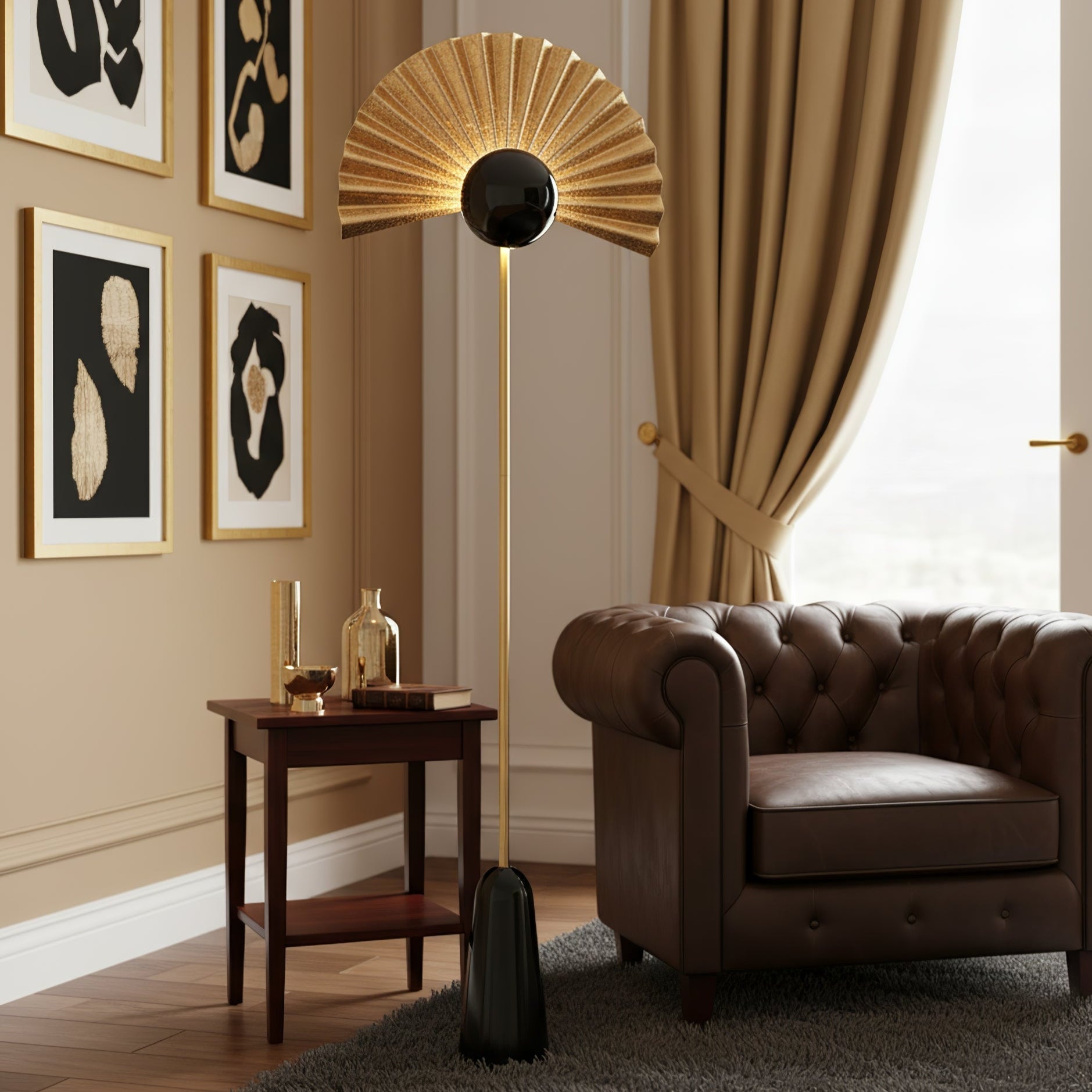 gilded-fan-floor-lamp-anzaz-Black & Gold-4